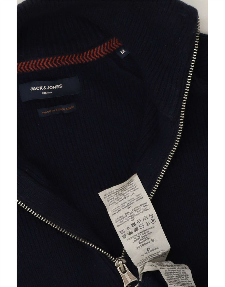 Jack & Jones Pull Cardigan Homme Bleu Marine Moyen Coton