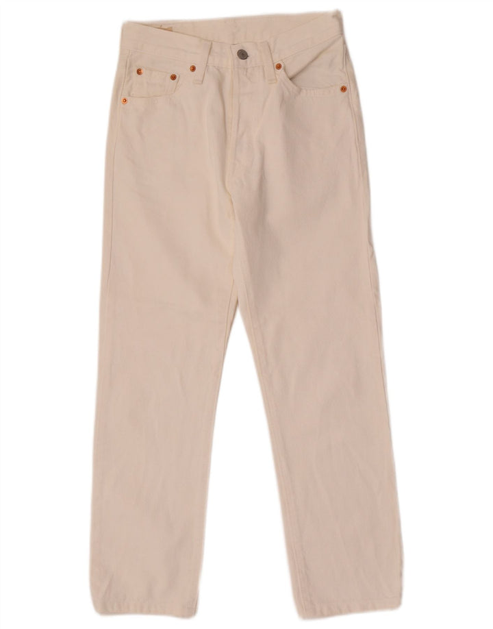 Levi's Jean Droit 501 Femme W26 L26 Blanc