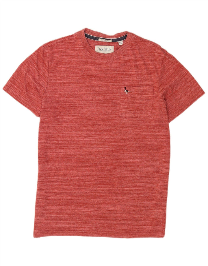 Jack Wills T-Shirt Homme Coton Rayé Marron Moyen