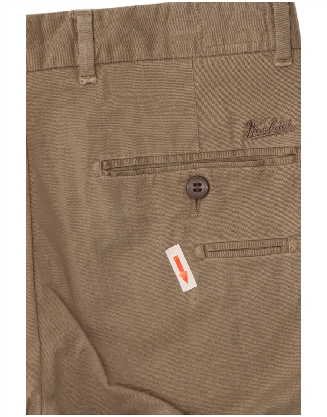Woolrich Pantalon Chino Slim Homme W30 L33 Beige Coton