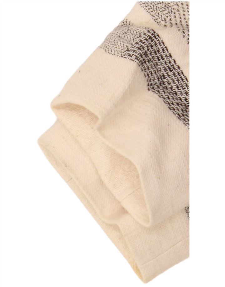 Zara Veste Boléro Femme UK 10 Petit Blanc Cassé Rayé
