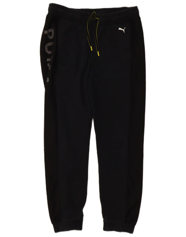 Puma Pantalon de survêtement graphique pour femme UK 14 Large Noir