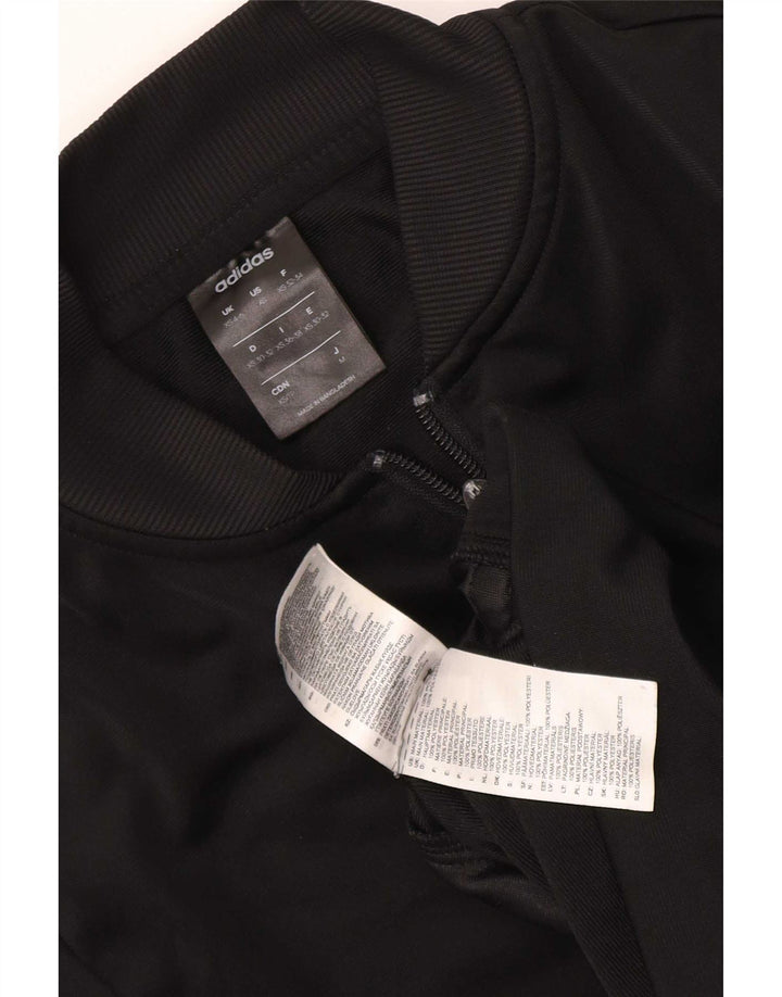 Adidas Veste de survêtement pour femme UK 4/6 XS Noir Polyester