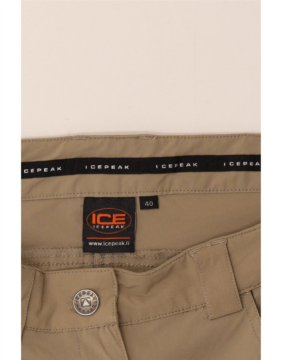 Icepeak Pantalon cargo de randonnée pour femme EU 40 Medium W30 L32 Kaki Polyester