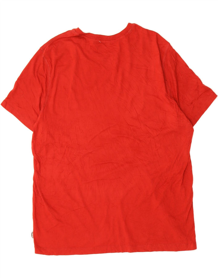 EDDIE BAUER Mens T-Shirt Top XL Red Cotton Vintage Eddie Bauer and Second-Hand Eddie Bauer from Messina Hembry 