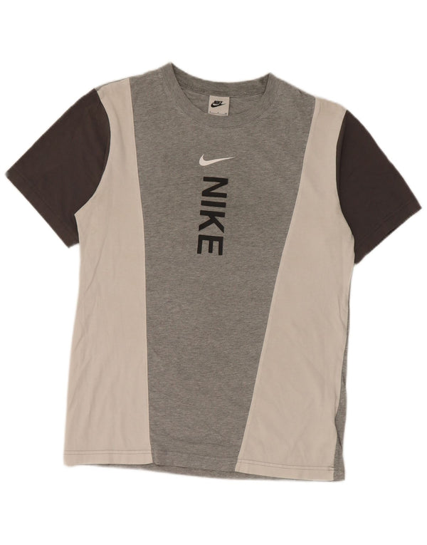 Nike T-shirt graphique pour homme en coton color block Gris Taille S