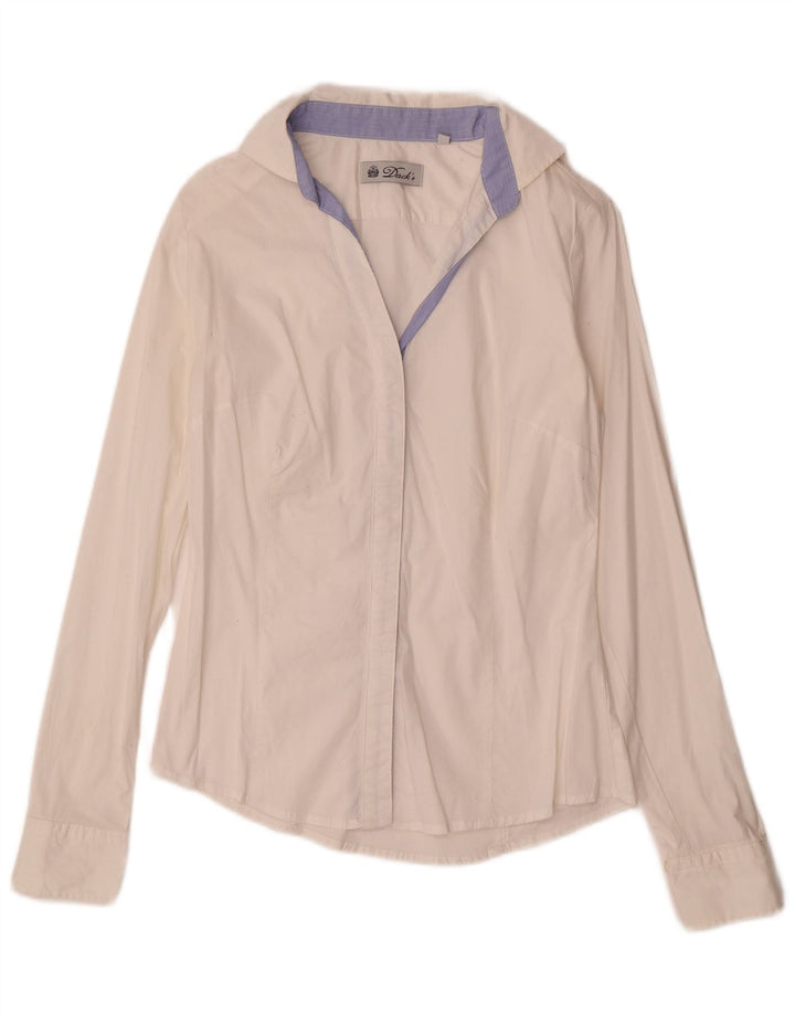 Dack's Chemise Femme UK 12 Coton Blanc Moyen