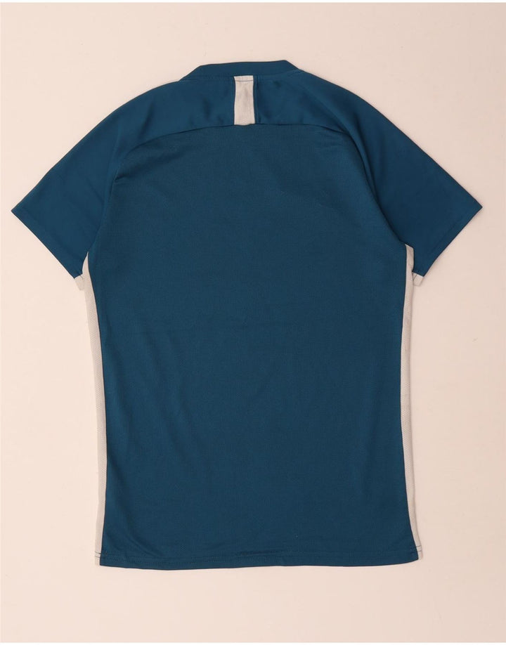 Nike Hommes Dri Fit T-Shirt Haut Bleu Moyen Colorblock Polyester