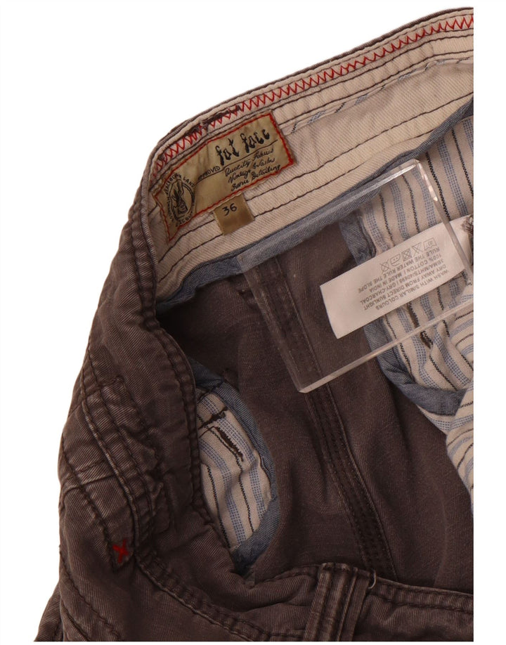 Fat Face Short Cargo Homme W36 Grand Gris Coton