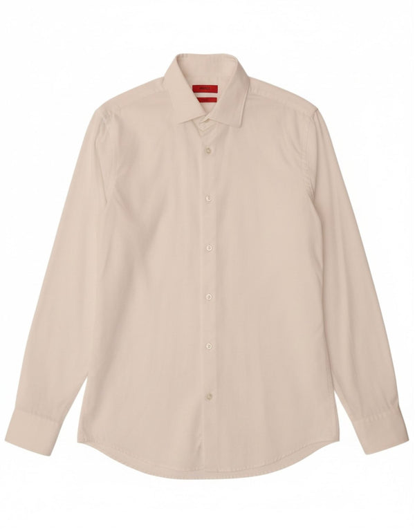 HUGO BOSS Chemise slim fit pour hommes taille 38 15 blanc moyen
