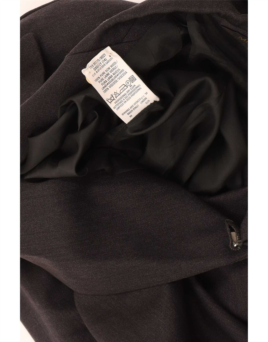 Marks & Spencer Veste blazer St. Michael pour femme UK 14 Large Gris