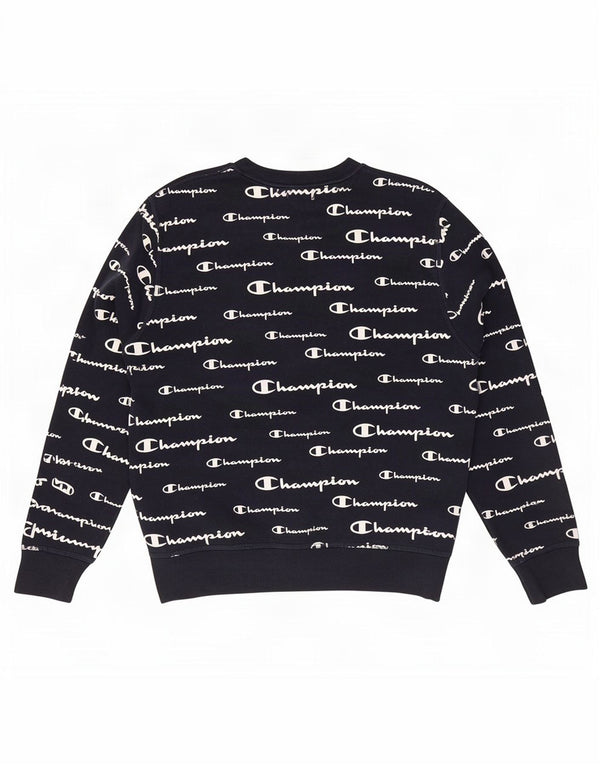 Champion Mens Graphic Sweatshirt Jumper Small Navy Blue Polyester