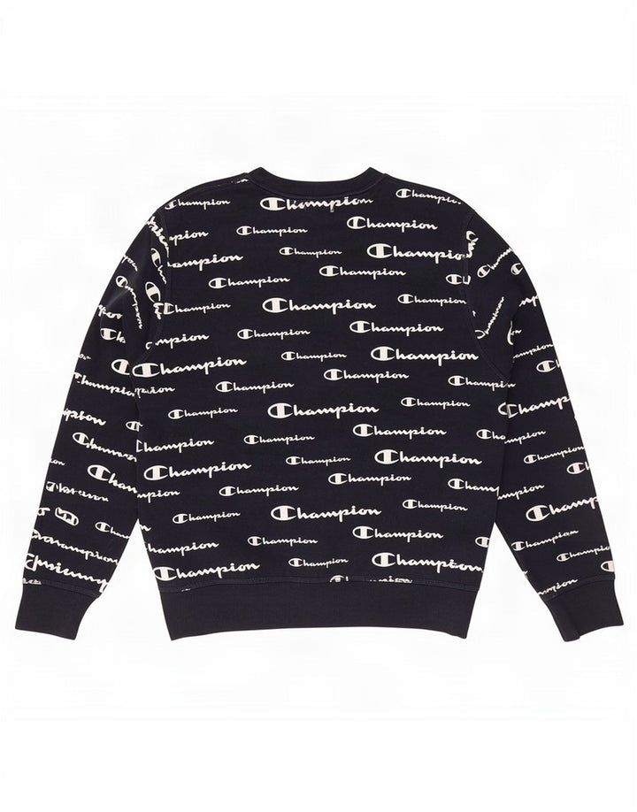 Champion Sweat-shirt graphique pour homme Petit bleu marine Polyester