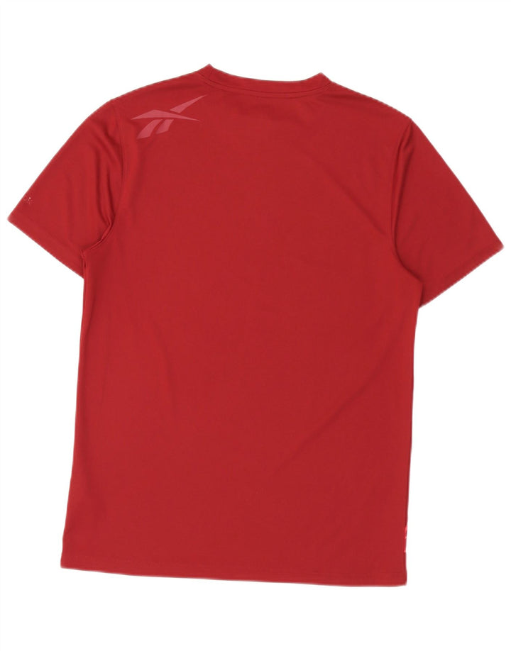 Reebok T-Shirt Graphique Homme Petit Bordeaux Polyester