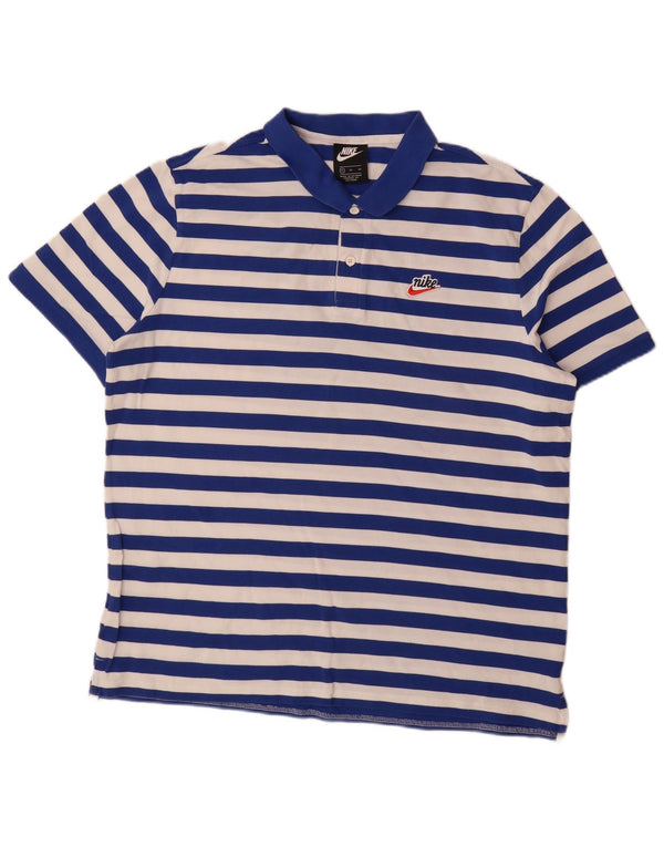 Polo Nike Homme XL Bleu Coton
