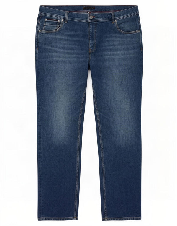 Tommy Hilfiger Jean droit Mercer coupe droite W42 L32 homme bleu coton