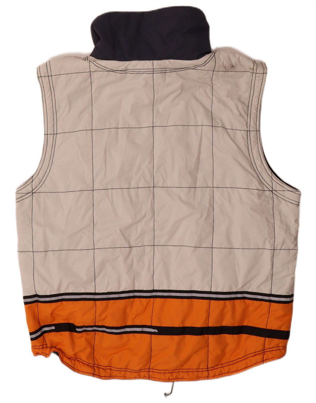 KILLTEC Gilet rembourré coupe ample pour homme UK 40 Large Blanc Colorblock