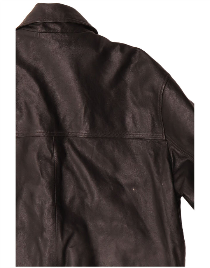 Ironsides Veste en cuir pour homme UK 40 Grand cuir noir