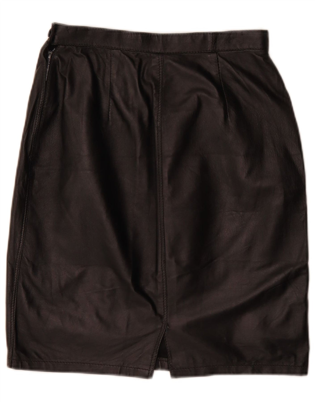 jupe crayon en cuir femme vintage W26 Petit Noir