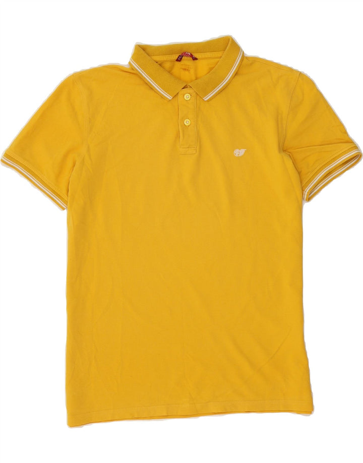 CARRERA Mens Polo Shirt Large Yellow Cotton Vintage Carrera and Second-Hand Carrera from Messina Hembry 