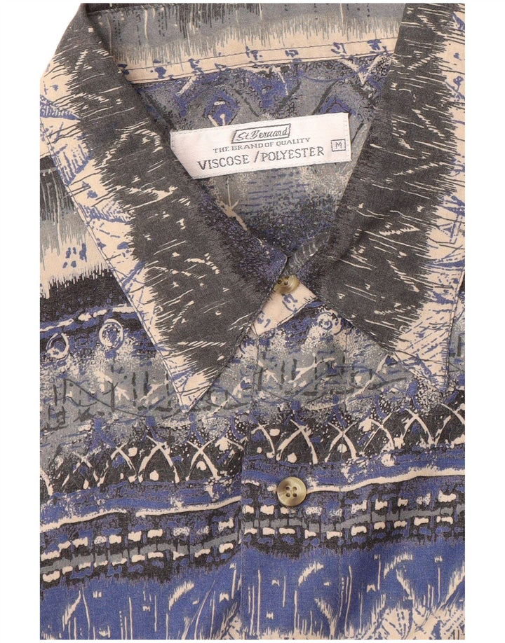 St. Bernard Chemise à Manches Courtes Homme Rayé Multicolore Moyen Viscose