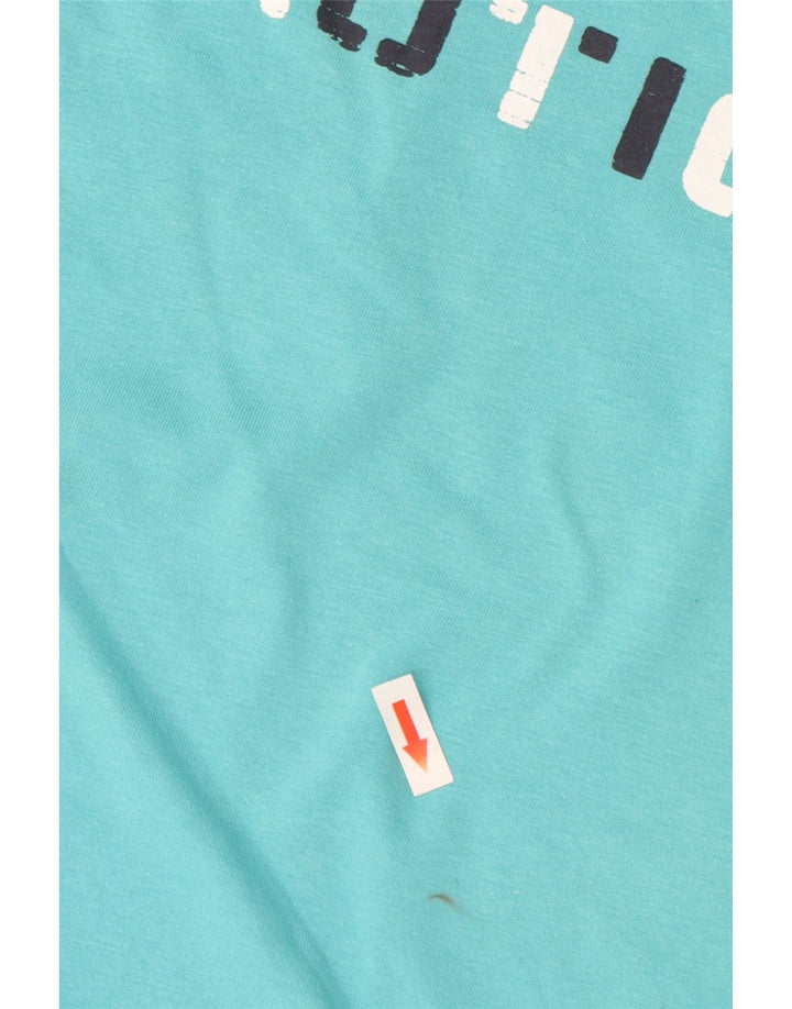 Nautica T-Shirt Graphique Homme Coton Turquoise Moyen
