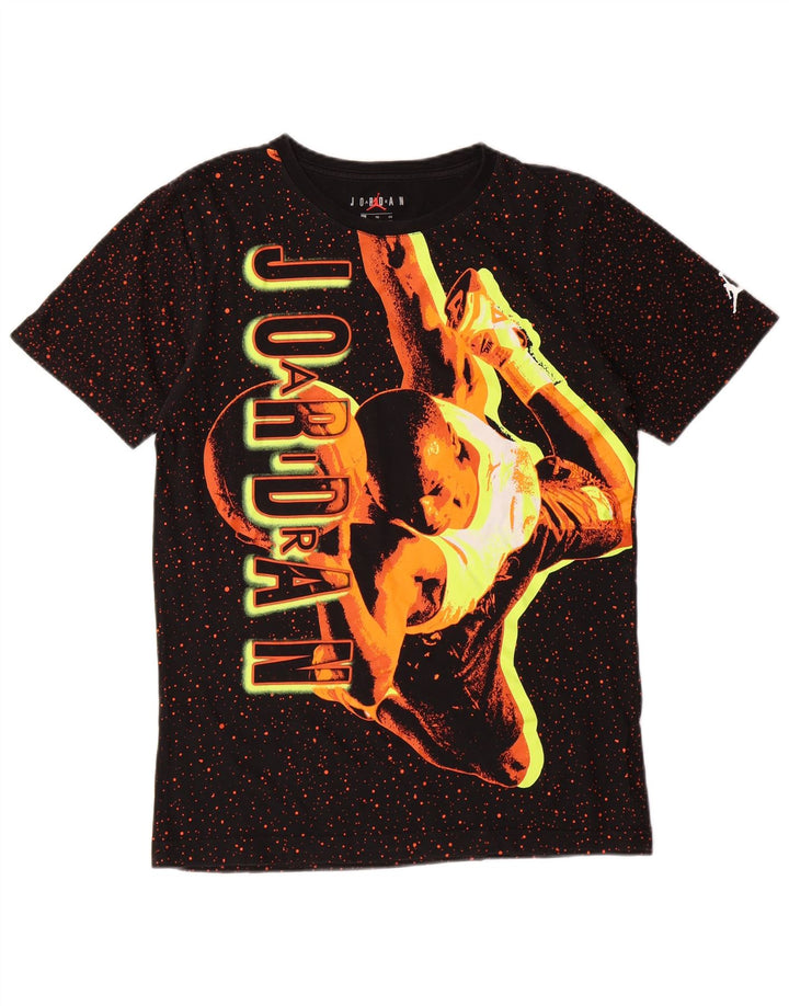 JORDAN T-shirt graphique pour garçon 13-14 ans XL en coton à pois noir