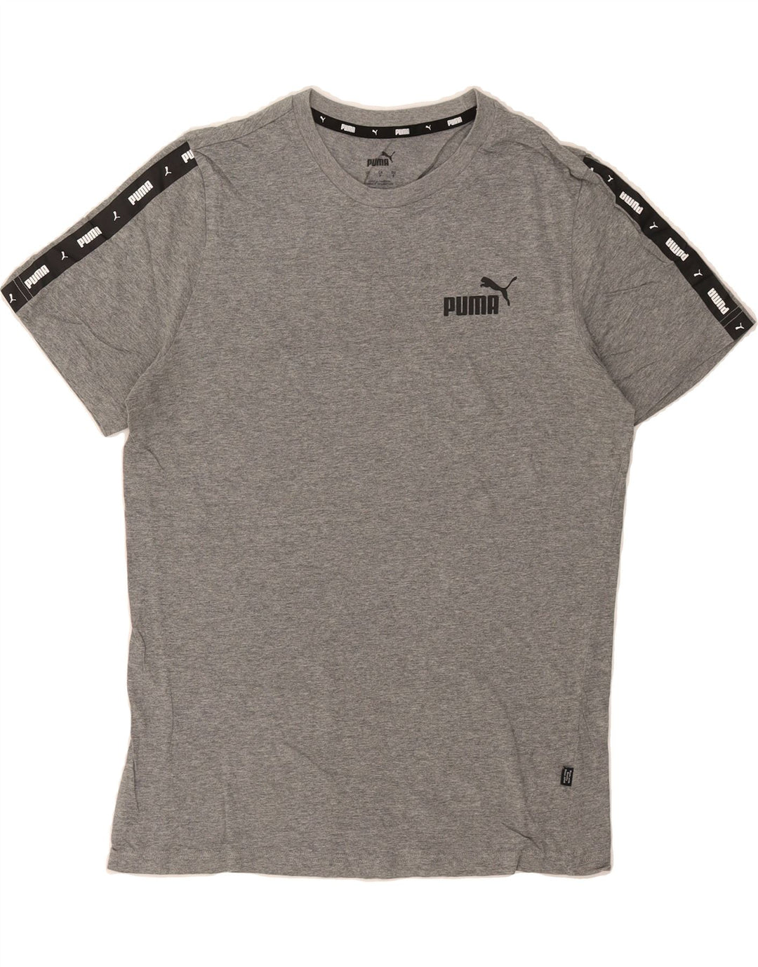 PUMA Mens Graphic T-Shirt Top Small Grey Flecked Cotton Vintage Puma and Second-Hand Puma from Messina Hembry 