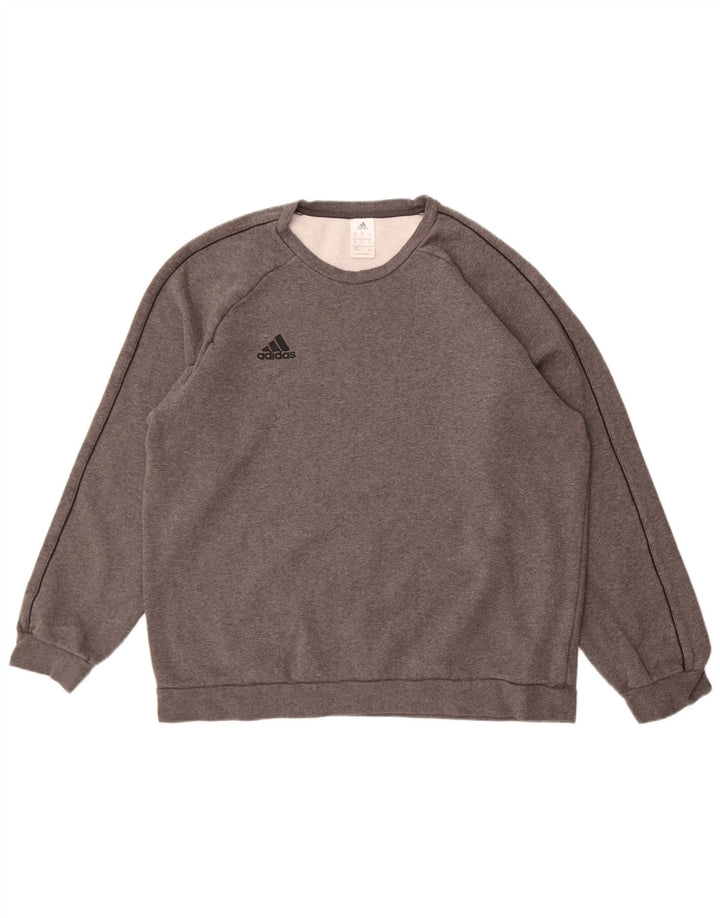 Adidas Sweat-shirt pour homme XL Gris Coton