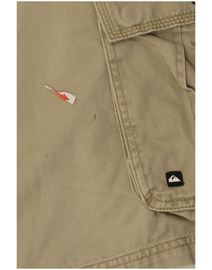 Quiksilver Short Cargo Homme W34 Large Kaki Coton