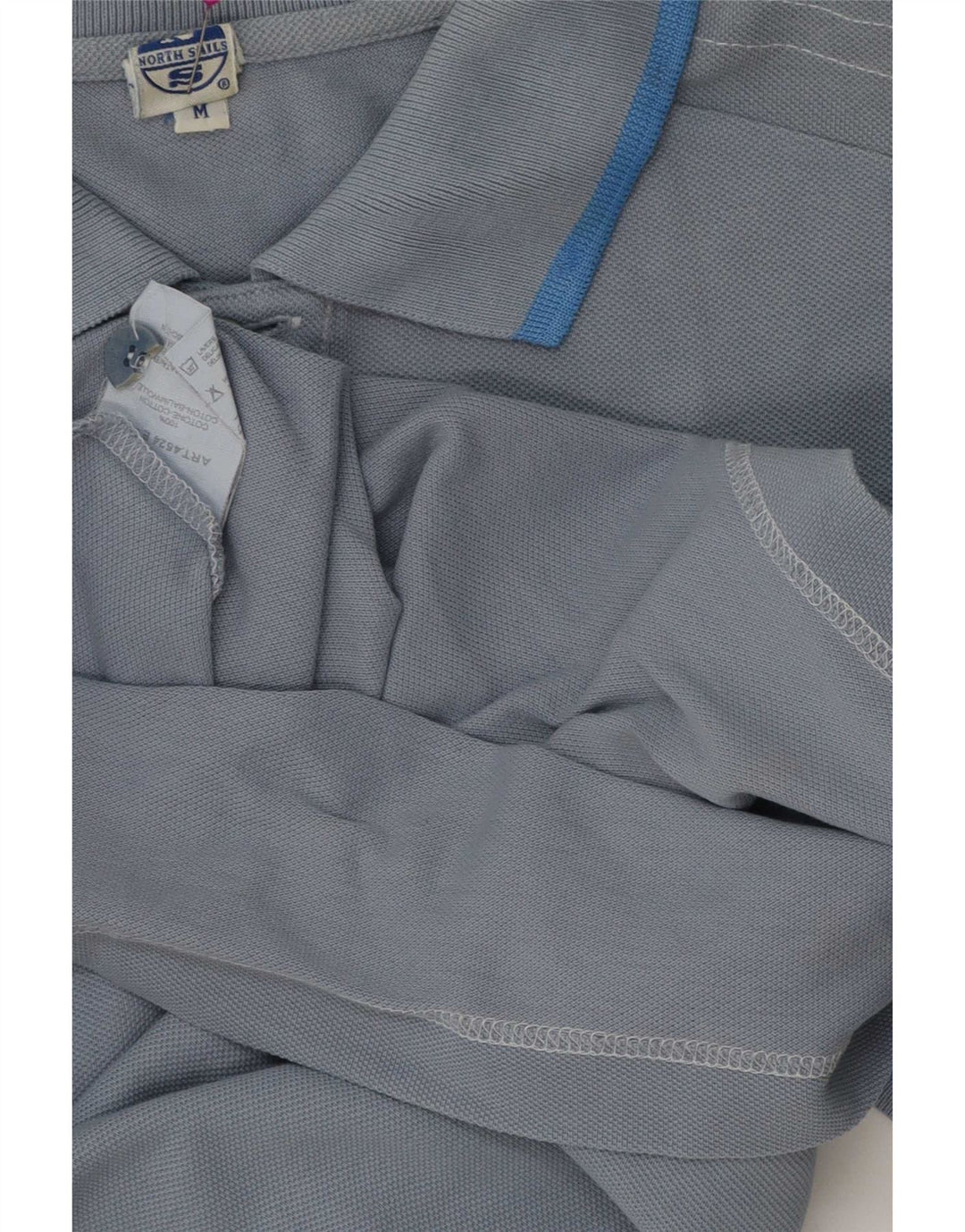 North Sails Polo Graphique Homme Bleu Moyen Rayé Coton