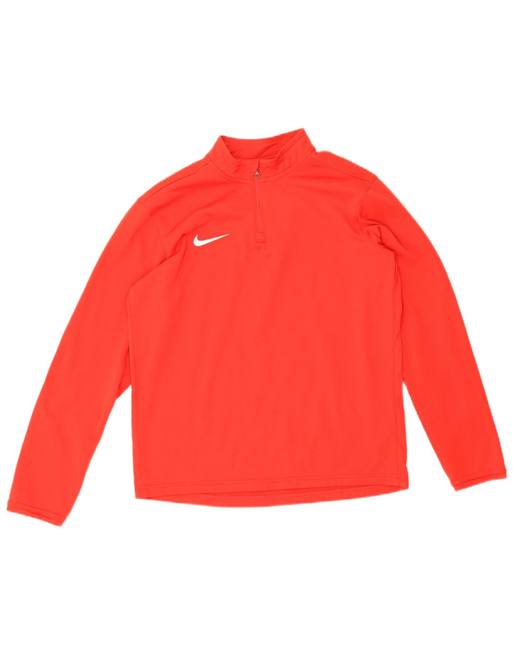 Nike Garçon Dri Fit Zip Neck Pull Survêtement Top 13-14 ans XL Rouge