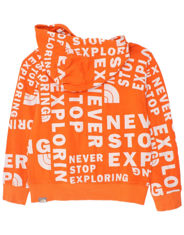 The North Face Pull à capuche graphique pour garçon 9-10 ans Coton orange moyen