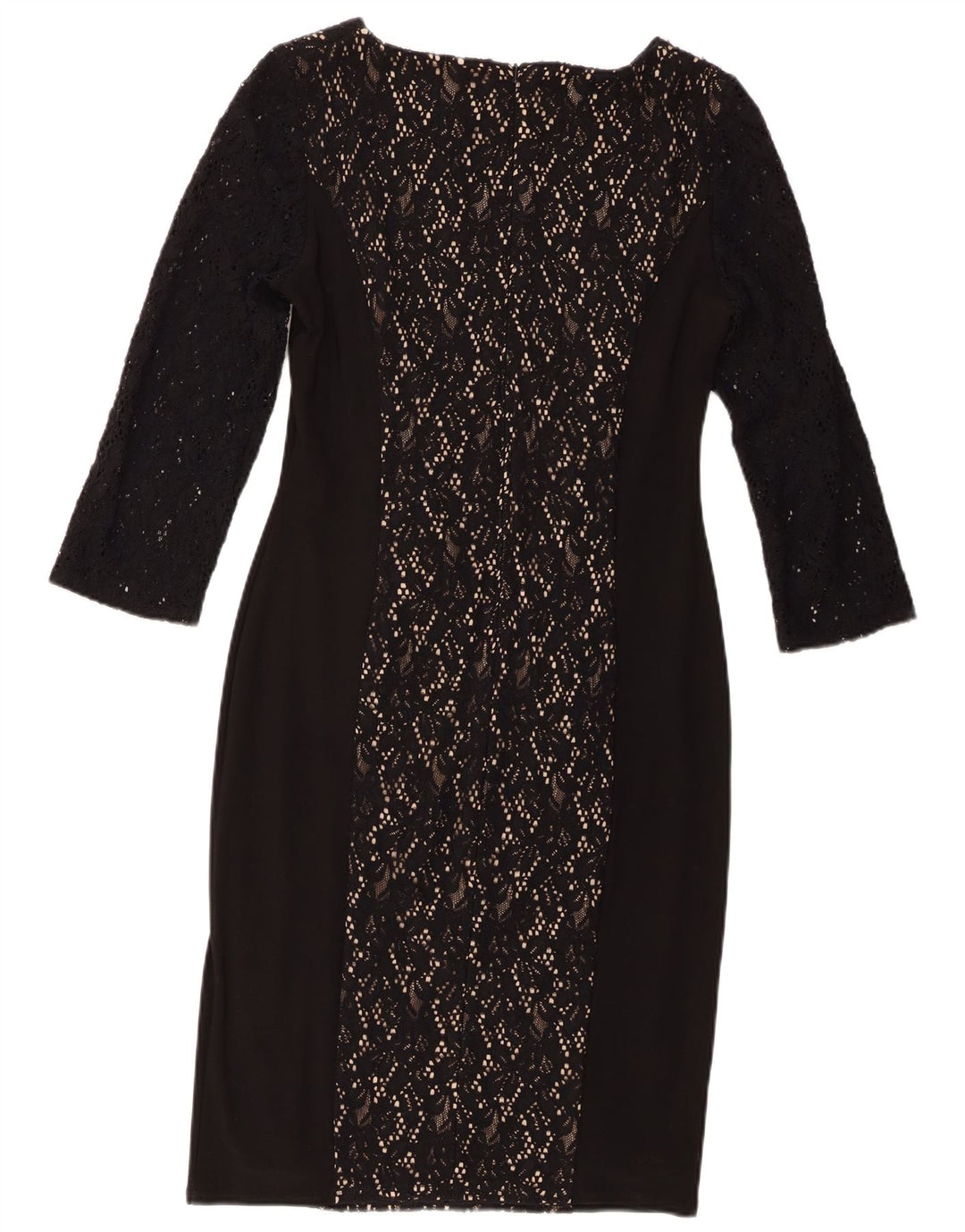 Phase Eight Robe fourreau à manches 3/4 pour femme UK 14 Medium Noir Floral