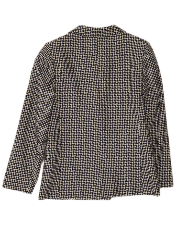 Arezia Veste Blazer Femme IT 42 Pied De Poule Bleu Marine Moyen