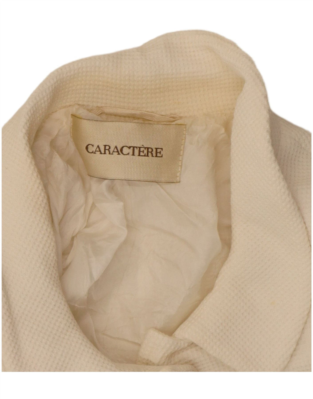 Caractere Veste blazer courte à 4 boutons pour femme UK 12 Blanc moyen