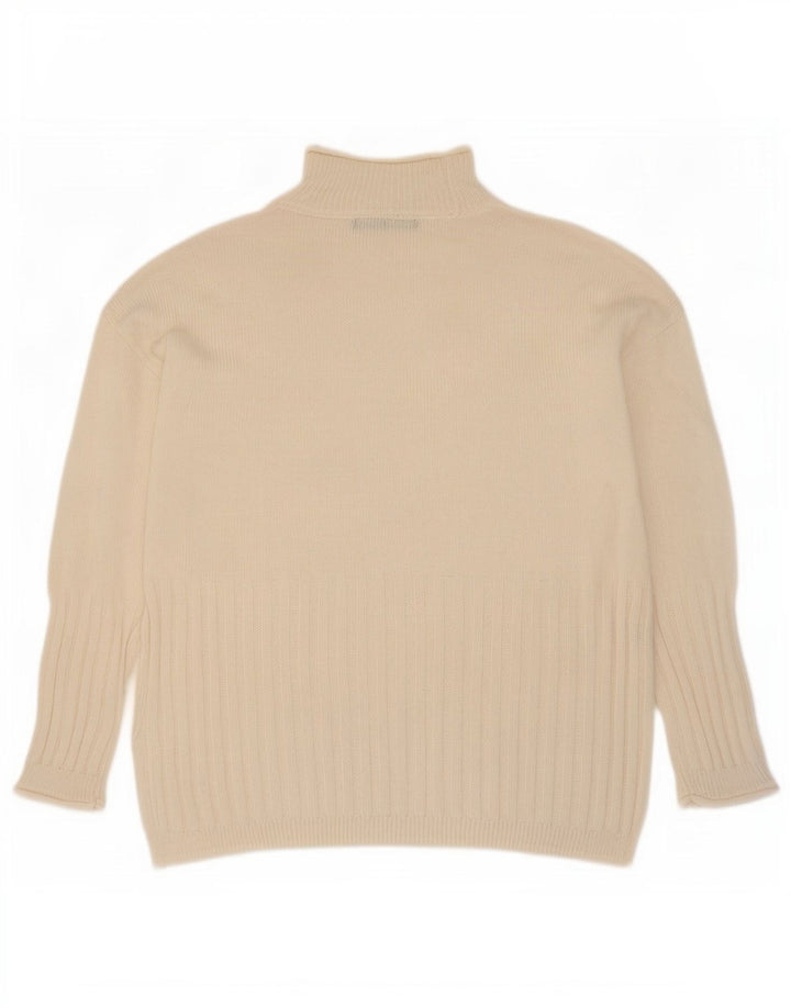 Marks & Spencer Pull col roulé pour femme UK 10 Small Beige