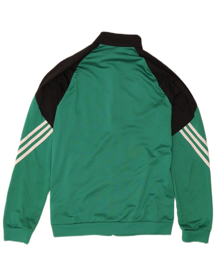 Adidas Veste de survêtement pour homme Petit Vert Colorblock Polyester