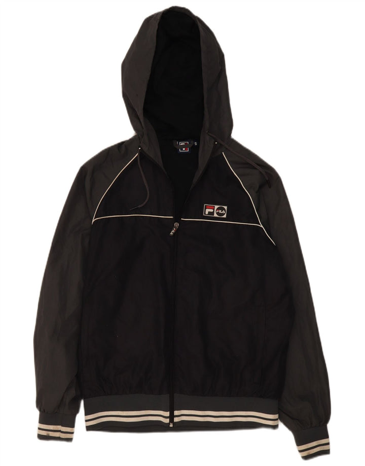 Fila Veste de Pluie à Capuche Homme Petit Noir Polyester Colorblock