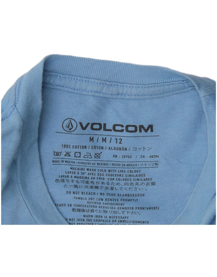 Volcom T-shirt graphique pour homme UK 14 Bleu moyen Coton