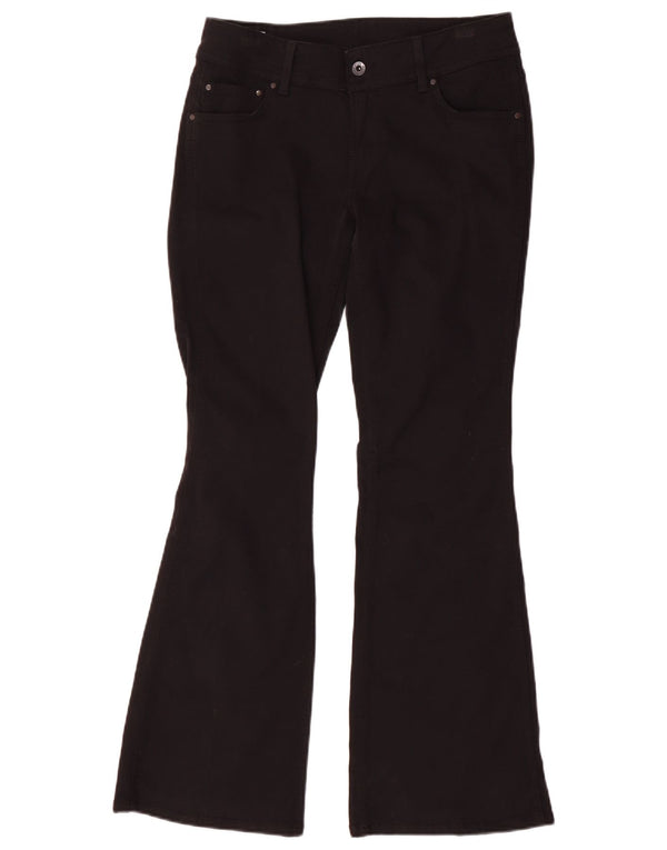 PEPE Jeans Femme Pimlico Taille Mi-Haute Évasée W28 L30 Coton Noir