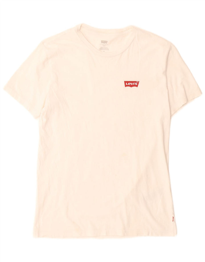 Levi's Tee-Shirt Slim Homme Blanc Moyen Coton