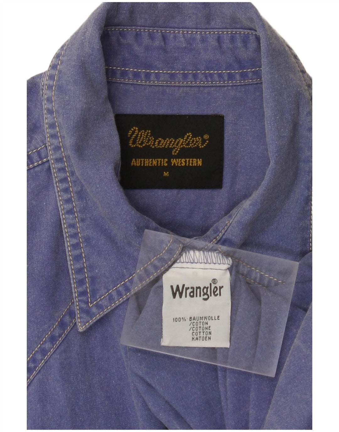 WRANGLER Chemise Homme Bleu Moyen Coton