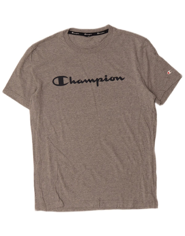 Champion T-Shirt Graphique Homme Gris Moyen