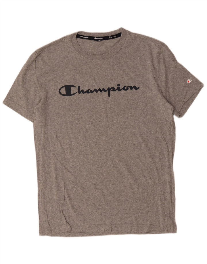 Champion T-Shirt Graphique Homme Gris Moyen