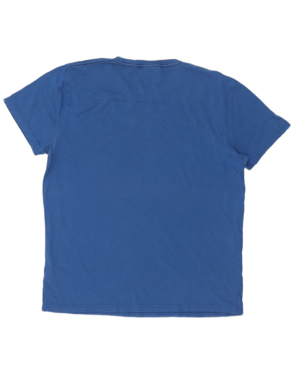 Gant Homme Graphic T-Shirt Top Large Bleu Coton