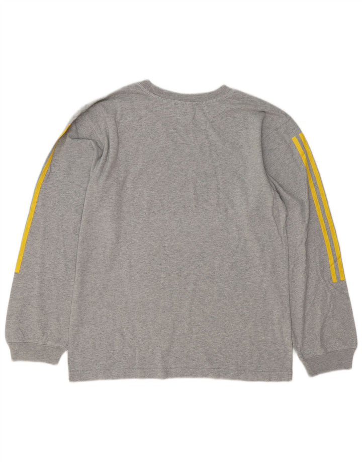 Adidas Denver Nuggets Graphic Haut à manches longues pour homme Gris moyen moucheté