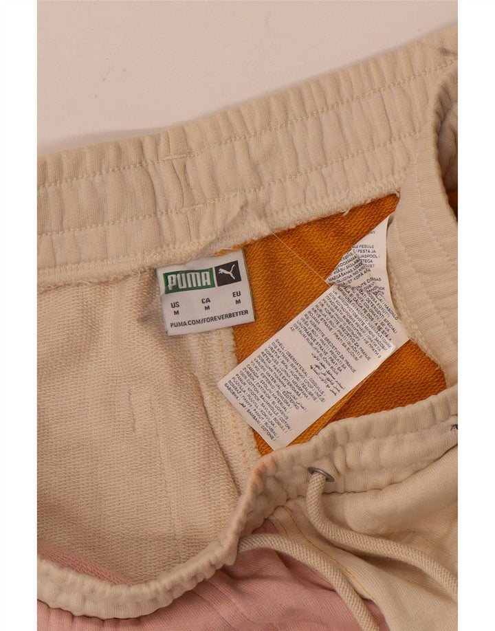 Puma Short de Sport Homme Multicolore Colorblock Coton Moyen