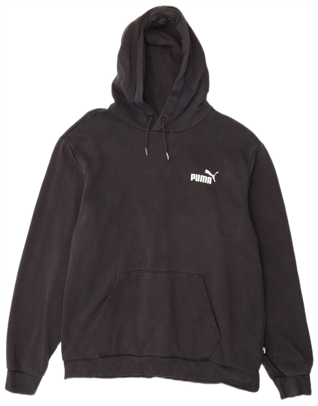 PUMA Pull à capuche pour homme en coton noir Taille L