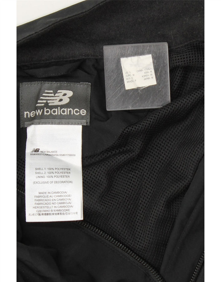 New Balance Veste de Survêtement Homme Noir Moyen Polyester Colorblock